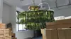 Lámpara de Araña Redonda de Cristal Munora de Lujo Ligero Estilo Francés Lámpara para Sala de Estar de Villa Decoración Vintage Creativa para Dormitorio Comedor Hotel