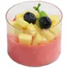 Taza Redonda de Mousse de 200ML Desechable Transparente Taza para Tiramisú Popular Taza para Pudín Taza de Plástico Fabricante en Stock
