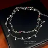 Collar de Flor Dorada para Mujer, Cadena Retro para Clavícula, Collar Sencillo y Elegante Incrustado de Diamantes, Regalo de San Valentín, Electrochapado en Oro Real