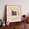 Pintura Colgante de Caballo de Madera Dala Sueco, Estilo Francés Vintage, Pintura Decorativa de Arte de Mediados de Siglo para Sala de Estar de Nicho, Arte de Pared de Entrada de Gama Alta