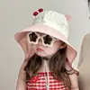 Sombrero de Protección Solar para Niñas, Protección UV de Verano, Ala Ancha, Sombrero Chal, Sombrero para Bebés Niños y Niñas con Gafas de Sol