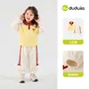 Conjunto de Niña de Dudu: Conjunto Deportivo de Top y Shorts para Niñas, Conjunto de Dos Piezas Estilo Verano Universitario, Ropa Infantil