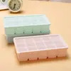 Rejilla de silicona para hielo de 15 compartimentos transfronteriza Molde de cubitos de hielo rojo se puede personalizar rejilla de hielo de cocina fácil de desprender en la rejilla de hielo