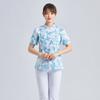 Uniforme de enfermera floral de manga corta para mujer, traje de verano dividido, de manga corta, para residencias de ancianos, madres y bebés, maternidad, niñera, monos de cuidado bucal