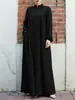 Fábrica de Origen Aliexpress Moda Femenina Transfronteriza Cárdigan con Cuello Alto y Bolsillos Mangas Abullonadas Vestido Verde
