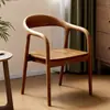 Silla de Comedor de Madera Maciza, Mesa y Sillas de Comedor Sencillas, Silla para Restaurante en Casa Estilo Antiguo, Silla Acolchada Suave de Lujo Ligero