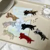 Nuevo Estilo Coreano Gato de Patas Cortas Etiqueta Dorada Gatito Colorido Versátil Pinza Lateral Flequillo de Gato Pinza para el Cabello Gato de Dibujos Animados Pinza Lateral