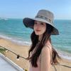 Nuevo Sombrero de Protección Solar para Mujer Primavera y Verano Viaje Sombrilla Sombrero de Pescador Plegable Sombrero Vaquero Occidental Secado Rápido Ala Ancha Sombrero de Montañismo para Hombre