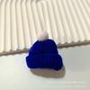 Chapéu grande de tricô colorido estilo coreano chapéu de dedo joia DIY personalizada chapéu decorativo de lã feito à mão de Natal
