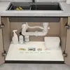Alfombrilla absorbente para fregadero de cocina, alfombrilla escurridora para encimera de gabinete de lavabo, resistente a la suciedad, impermeable, a prueba de humedad, a prueba de moho, alfombrilla para cajón y gabinete