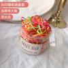 Bandita Elástica Pequeña Desechable Cuerda para el Cabello para Niñas Sencilla Cuerda para la Cabeza Popular en Internet ins Estuche de Cuero Anillo para el Cabello Engrosado