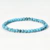 Pulsera Bohemia de un Círculo con Cuentas de Turquesa Azul para Mujer, Pulsera Elástica de Piedra Natural, Venta al por Mayor de Joyería Transfronteriza