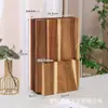 Tabla de cortar con forma de libro de madera con base para decoración del hogar Tabla de cortar Cocina Tabla de cortar de libro de doble cara