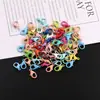 Fecho de Lagosta Colorido Pintado de 14mm Fivela Conectora Criativa para Pulseira Colar DIY Feito à Mão Acessórios de Material para Joias