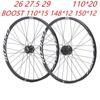Downhill BOOST9 garra 3 dentes XC-30 Ruijie Xun RUJIXU26 27.5 29 polegadas conjunto de rodas de montanha freio a disco