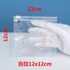 Suporte Drop Shipping Saco Ziplock de PVC Transparente Espessado Embalagem Boca Plana para Brincos de Joias Armazenamento Selado Saco de Joias