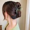 Grampo de Cabelo Verde Fosco Estilo Coreano Para Trás da Cabeça Menina Elegante Garra Clipe de Tubarão Celebridade da Internet Elegante Grampo de Cabelo Acessório de Cabeça