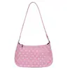 2026 Bolso de Moda Nuevo para Mujer Elegante de Lunares Fresco Bolso de Axila Lindo Estudiante Bolso de Hombro para Salir Diariamente
