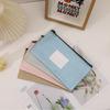 Amazon AliExpress con ventana para tarjeta, billetera de cuero PU, bolsa de almacenamiento, bolsa para efectivo y papelería, depósito de cuero