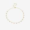 Andy Wen Cadena de Clavícula Corta con Perlas Redondas de Zirconia de Color Transfronteriza Collar con Colgante de Plata de Ley Lujo Ligero Joyería Exquisita y de Alta Calidad