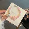 Pulsera de Borla con Cuentas Inspirada en Novela para Mujer, Diseño Nicho, Alto Valor Estético, Personalidad Única, Versátil Pulsera de la Amistad Tendencia