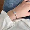 Pulseira de Prata de Lei S925 Nalan com Jade Azul Água e Diamante Incrustado Formato de Cabaça Exquisita Simples Estilo Ins Pulseira de Nicho S8759