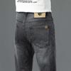 Calças cropped de primavera e verão de alta qualidade, jeans de cor clara, skinny fit masculino 2023, novas calças casuais da moda estilo coreano
