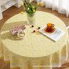 Toalha de mesa de renda Mesa de centro Toalha de mesa de jantar de luxo de alta qualidade Toalha de mesa redonda Retangular Atmosfera branca Sense Pano Sala de estar doméstica