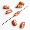 Cuentas Acrílicas con Patrón Retro Material DIY Hecho a Mano Accesorios de Joyería con Cuentas Cuentas Sueltas