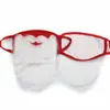 Máscara de Navidad Amazon nueva máscara de barba roja suministros navideños máscara de algodón lavable rojo brillante