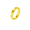 Anillo de ojo de gato con destellos dorados nuevo para 2024, anillo liso de oro de 24 quilates para mujer, anillo duro de oro 5D liso, un par de anillos para amantes