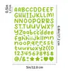 Pegatinas de Letras Inglesas de 0.5 Pulgadas Tamaño Pequeño Decoración de Tarjeta de Felicitación Guka Material para Álbum de Recortes Pegatinas de Letras para Álbum de Recortes