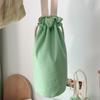 Bolsa de mão de copo de água de lona de cor sólida, bolsa térmica portátil, conjunto de potes refogados de cor de macaron, conjunto universal de copos para barriga grande