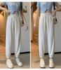 Pantalones Deportivos de Seda de Hielo Fina de Verano de 150 cm para Mujer 145 Pequeños de Cintura Alta Recortados al Tobillo Secado Rápido Pantalones Casuales para Sudar