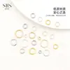 Anel Fechado Color-Preserving Preenchido com Ouro 14K Acessórios de Joias Artesanais DIY Pulseira Colar Acabamento com Contas Acessórios de Anel de Conexão