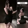 Lencería Sexy Camisón Pijama Estilo Deseo Puro Seda de Hielo con Cordones de Encaje de Alta Gama Ahuecado Escote en V Profundo Vestido Corto Camisola Camisón