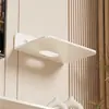 Estante para router, soporte de pared para decodificador y almacenamiento WiFi, organizador de pared para cámara, soporte suspendido sin perforación