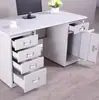 Escritorio de Acero Oficina Escritorio de Computadora Hierro con Cajón con Cerradura Ranura para Hostorio Escritorio de Escritura Doctor Escritorio Financiero