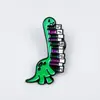 Serie de Dragones de Dibujos Animados Set Combinado de Broches Metálicos Accesorios de Insignias Creativas con Forma de Dinosaurio Accesorios para Ropa Infantil