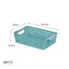 Cesta de Almacenamiento para Escritorio de Mano Cesta de Almacenamiento Apilable para Cocina Caja de Almacenamiento Cesta de Almacenamiento de Plástico Hueca Venta al por Mayor
