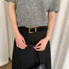 Cinturón de Cuero Gamuzado de Diseño Retro Francés para Mujer, Versátil Estilo Nuevo, Cinturón Marrón para Ceñir la Cintura para Combinar con Vestidos, Moderno
