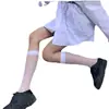 Calcetines de Rejilla hasta la Mitad de la Pantorrilla en Negro Oscuro, Calcetines de Uniforme JK para Mujer, Calcetines Blancos de Rejilla hasta la Mitad de la Pantorrilla con Diseño Hueco Sexy Estilo Ins