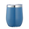 Venta Caliente de Amazon Taza de Huevo de 12oz Doble Capa Acero Inoxidable 304 Termo de Vacío Taza de Huevo en Forma de U de Plástico con Pintura en Spray