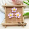 Serie de Flores de Cinco Pétalos de Color Transparente Accesorios de Resina para DIY Funda de Teléfono Parche para Zapatos de Agujero Pasador Accesorios para el Cabello Material