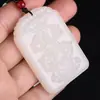 Colgante de Guanyin de Jade Blanco Grado Hetian Xinjiang, Colgante de Jade, Placa de Jade, Adorno de Jade, Colgante de Guanyin de Jade Afgano