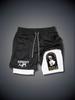 Shorts de Verão para E-commerce Transfronteiriço 2025 Estampa Digital 3D Shorts Casuais Masculinos Respiráveis de Camada Dupla
