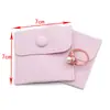 Saco para Embalagem de Joias de Tecido de Veludo Pérola Saco de Dicas Saco de Brinquedo Cultural Saco Pequeno Saco para Presente de Anel Saco com Fecho Saco Pequeno de Tecido Cinza