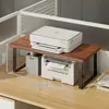 Soporte para impresora, estante para escritorio de oficina, estante organizador de archivos para escritorio en casa, soporte pequeño para copiadora de escritorio