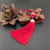 Estilo antigo borla borla pendurado orelha estilo chinês hanfu pingente diy pingente de celular pingente de leque clássico pingente