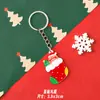 Chaveiro de Natal Transfronteiriço Papai Noel Pingente de Acrílico Chaveiro Presente Pequeno de Natal para Estudante Ornamento